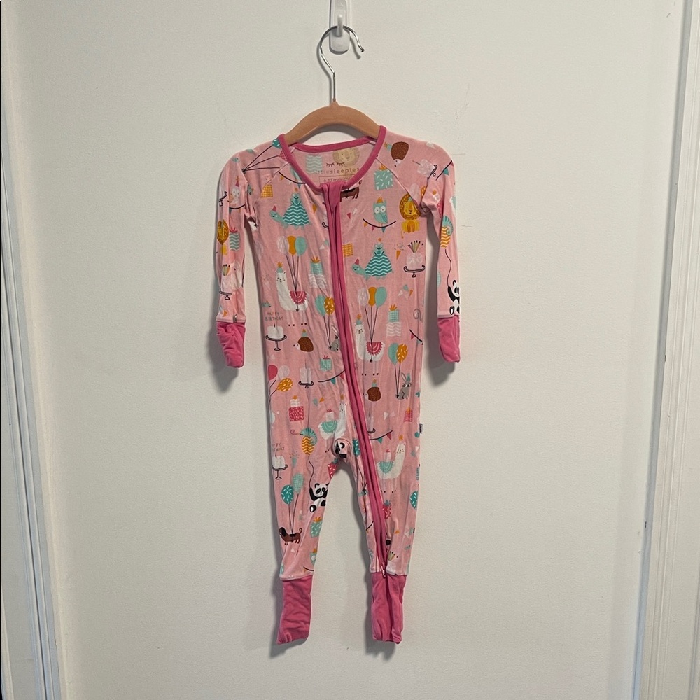 Little Sleepies Party Animals Bamboo Footie Sleeper